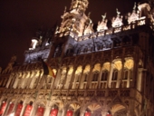 Ночной Брюссель.